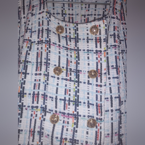 Jean-Pierre Klifa Paris Tweed rainbow Blazer Large Very good preloved Condition - Picture 3 of 6